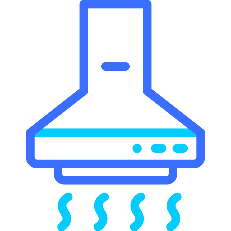 行业icon矢量线性扁平-抽油烟机