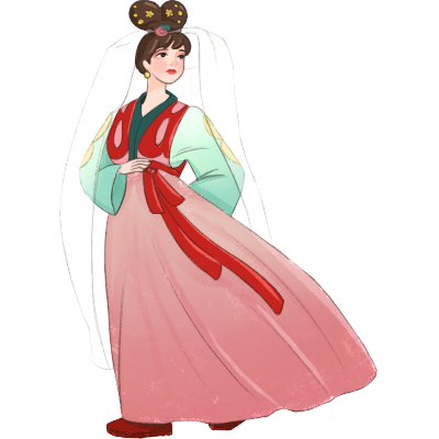 中国风人物手绘系列-女人