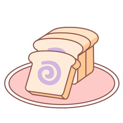 食品生鲜行业icon多色扁平--吐司