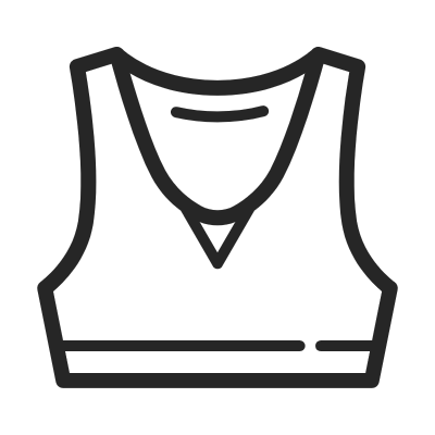 服饰箱包行业icon线性扁平-背心
