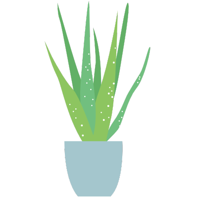扁平风植物贴纸