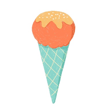 夏天元素贴纸-冰淇淋