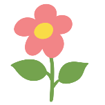 儿童节小花可爱扁平风动态贴纸