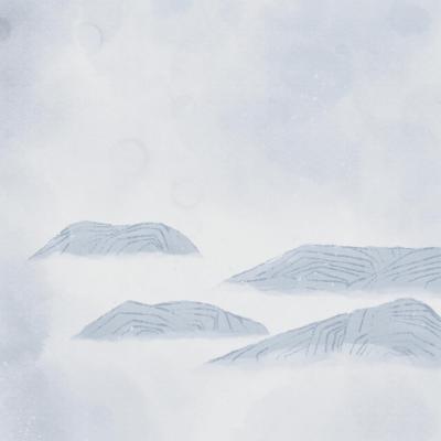 中国风-水墨画背景-山水背景