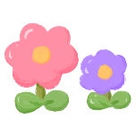 花植物儿童节卡通动态贴纸