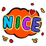 nice卡通可爱动态贴纸