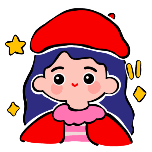 小女孩卡通可爱动态贴纸