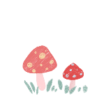 蘑菇简约可爱动态贴纸