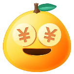 见钱眼开可爱卡通动态贴纸