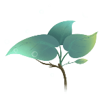 树叶手绘动态贴纸
