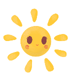 太阳简约可爱动态贴纸