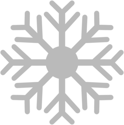 圣诞节扁平风冬天氛围元素-雪花