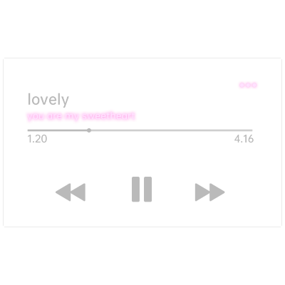 文艺花字-音乐播放器文字2