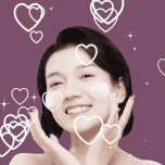循环_白色爱心叠加特效