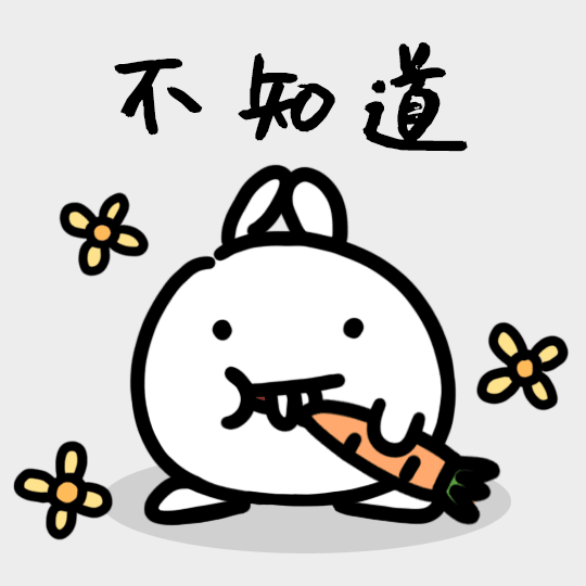 搞笑兔子表情包之不知道预览效果