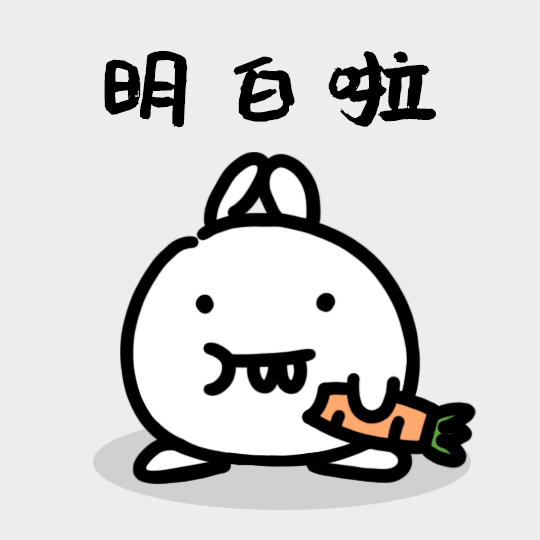 搞笑兔子表情包之明白预览效果