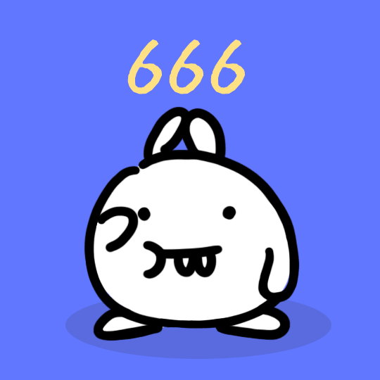 搞笑兔子表情包之666预览效果