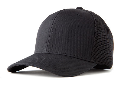 black baseball hat
