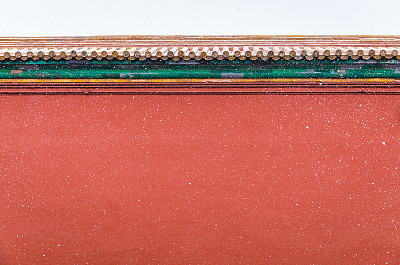Forbidden City Chinese style red wall and Snowflake blank backgrounds