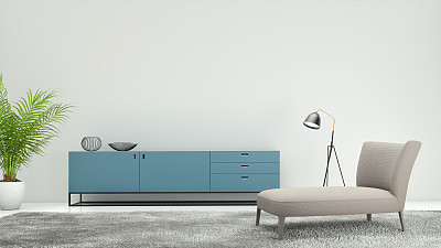 Minimalist modern interior living room