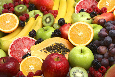 Background of fresh fruits