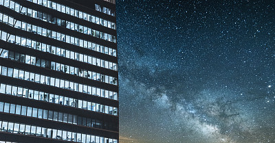 Offices at night