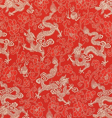 Chinese Dragon Fabric Embroidery