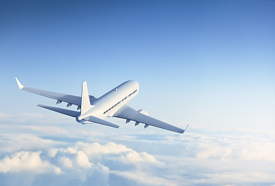 Jet over clouds