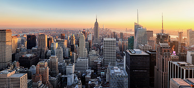 New York City. Manhattan downtown skyline.预览效果