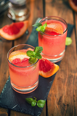 Tequila Paloma Cocktail With Fresh Grapefruit