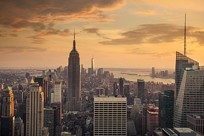 Empire State Building at sunset