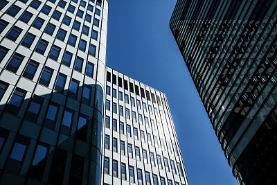 Modern financial office building