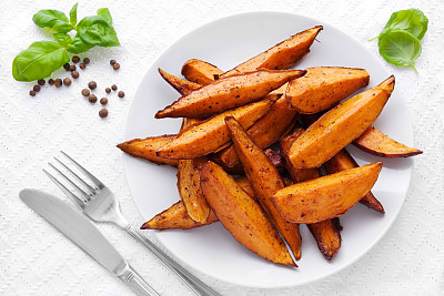 Sweet potato wedges