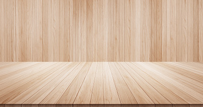 Empty wood table on wood background