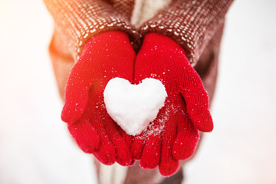 snowy heart