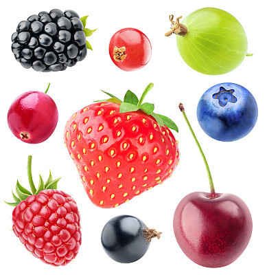 Isolated berries collection