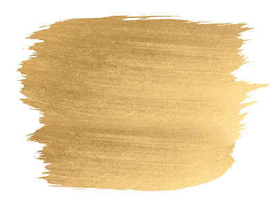 Gold watercolor texture paint stain shining brush stroke