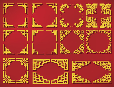 vector china new year frame