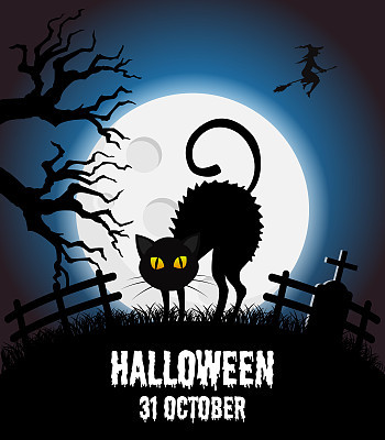 Happy Halloween Vector Poster