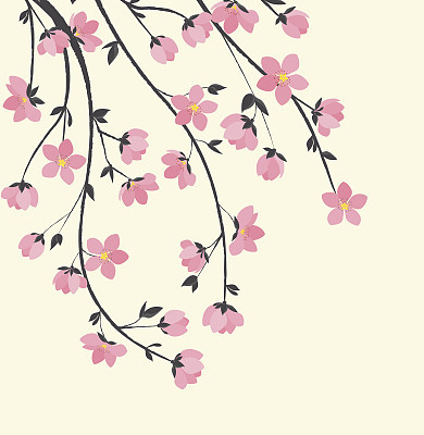 Branches with flowers