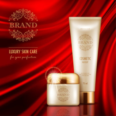 Cosmetic advertising poster