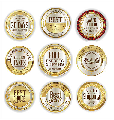 Free shipping and best quality golden labels collection