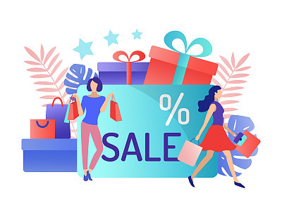 Discount card. Sale concept.