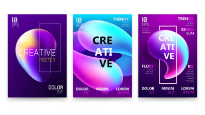 Trendy Fluid Gradient Poster
