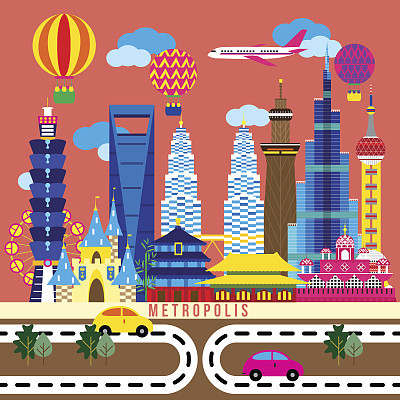 Metropolis Flat design