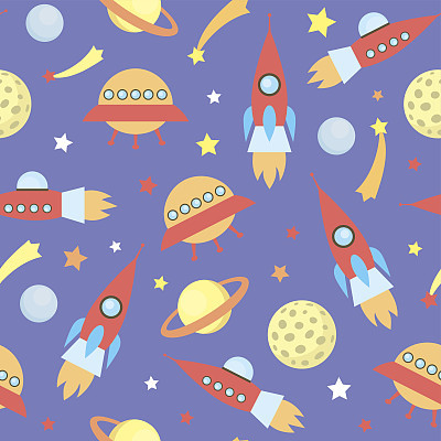 vector seamless space  pattern