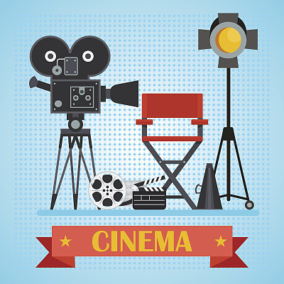 cinema poster with camera