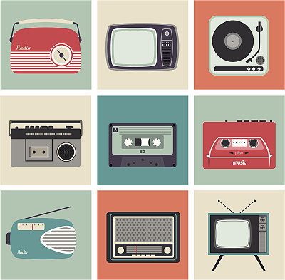 Retro Radio, TV and Other Electronic Equipment