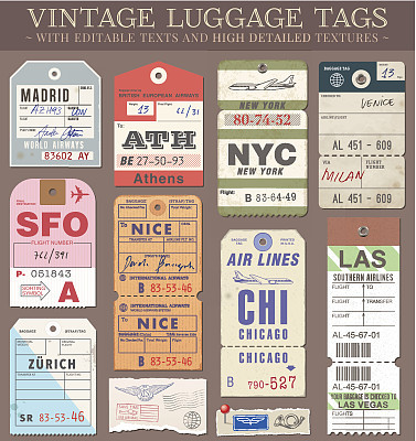 Vector Luggage Tags