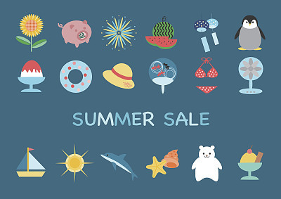 Illustration of summer sale